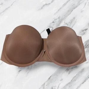 Victoria Secret macaron beige strapless smooth contour bra Size 34D